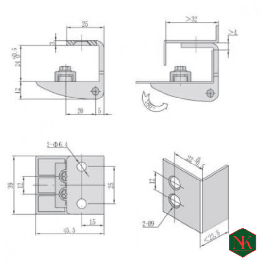 BẢN LỀ JL202-1