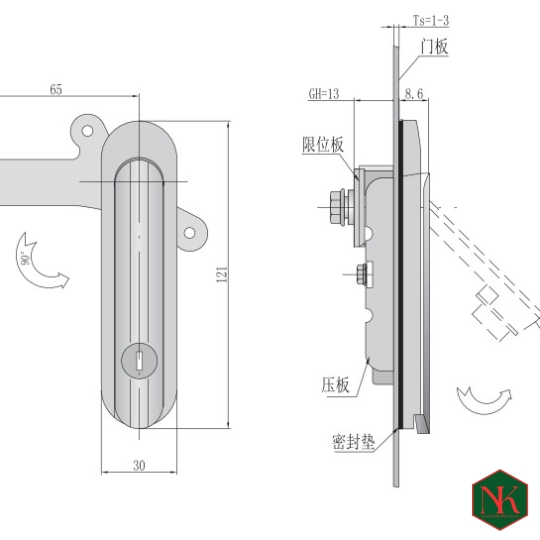KHÓA SSAB402 INOX 304
