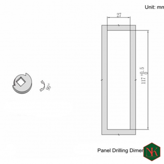 KHÓA TỦ ĐIỆN AB301.2 