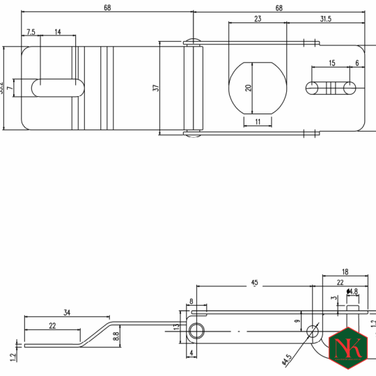 MÓC CÀI HASP-1 INOX 304