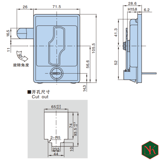KHÓA TỦ ĐIỆN MS902 - SHENHONG  