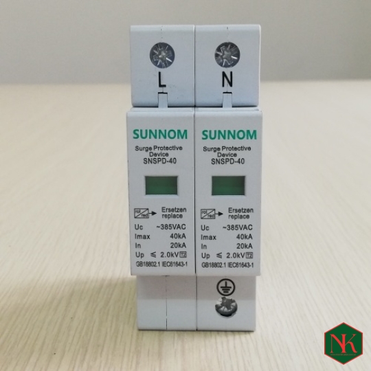 CHỐNG SÉT AC 2P 385V 20KA-40KA SUNNOM 