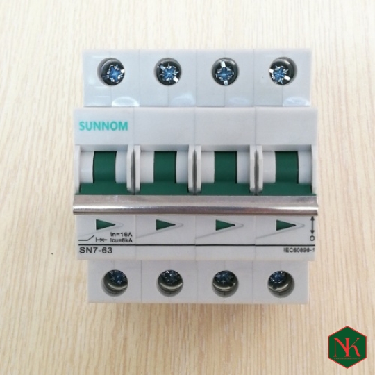 MCB DC 4P 16A-1000V SUNNOM 