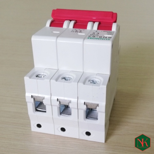 THIẾT BỊ ĐÓNG CẮT 3 PHA MCB-400V-3P-AC-20A SUNNOM