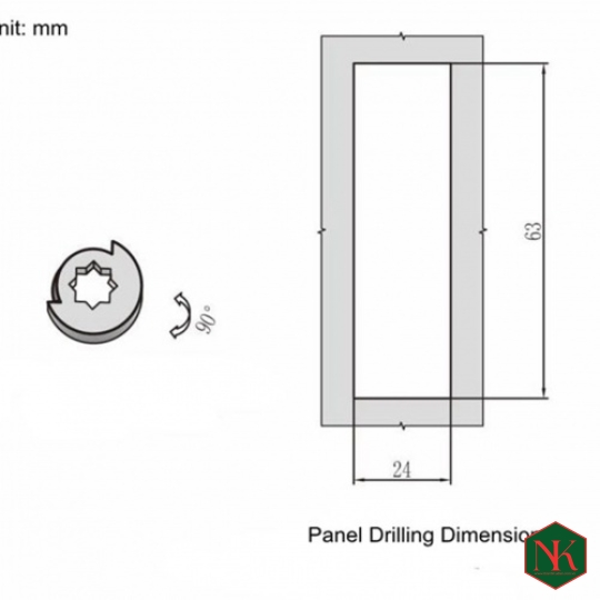 KHÓA TỦ ĐIỆN AB403