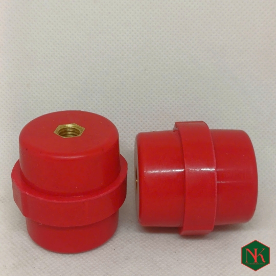 GỐI ĐỠ ĐỎ CÁCH ĐIỆN SM-35 ( H35, D28; VÍT 8, SÂU 11 ) 