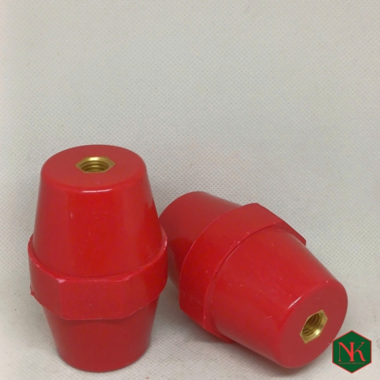 GỐI ĐỠ ĐỎ CÁCH ĐIỆN SM-76  (H76, D35; VÍT 10, SÂU 20)